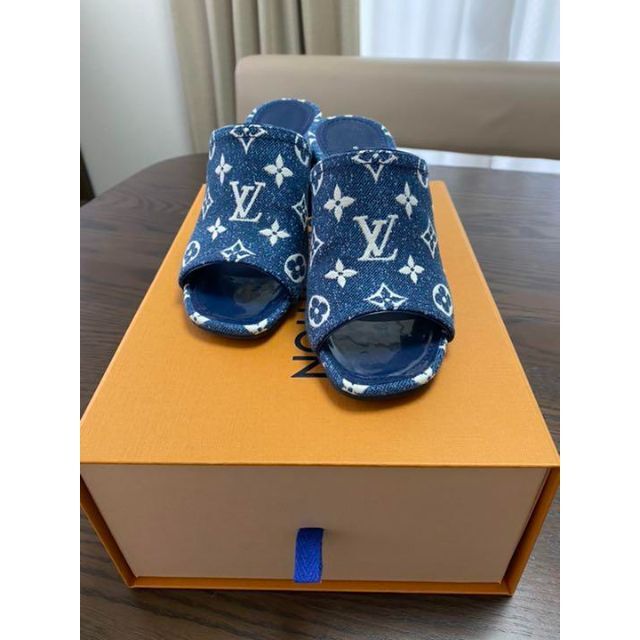 LOUIS VUITTON - 新作　完売品　ルイヴィトン　シルエット　ラインミュール　デニムカラー