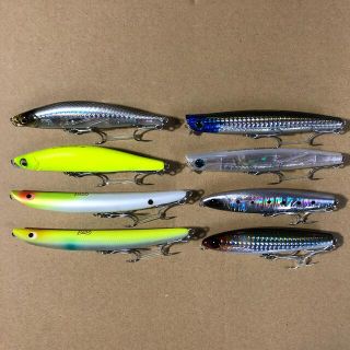 メガバス(Megabass)のシーバス用シンペン8点セット 使用済 メガバスやポジドラなど(ルアー用品)