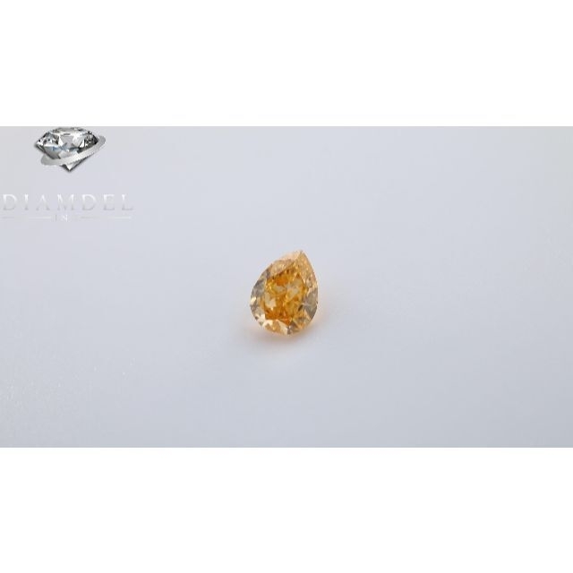 0132ctカラーオリンジダイヤモンドルース/ F.V.Y.ORANGE/ 0.132 ct.