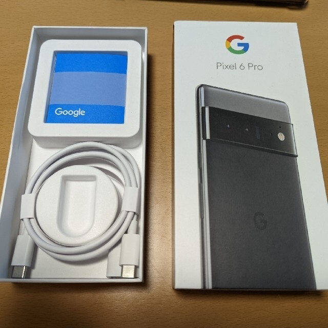 極薄ケース付き Pixel 6 Pro 128GB Stormy Black