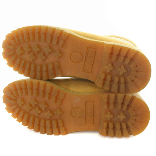 Timberland(ティンバーランド)のティンバーランド ワークブーツ ショート ロゴ 切替 8W べージュ メンズの靴/シューズ(ブーツ)の商品写真