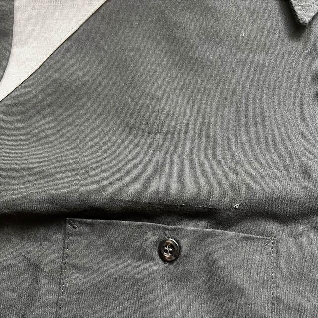 Dickies(ディッキーズ)のRED KAP（レッドキャップ）　ワンポイントロゴワークシャツ　バイカラー　古着 メンズのトップス(シャツ)の商品写真
