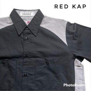 ディッキーズ(Dickies)のRED KAP（レッドキャップ）　ワンポイントロゴワークシャツ　バイカラー　古着(シャツ)