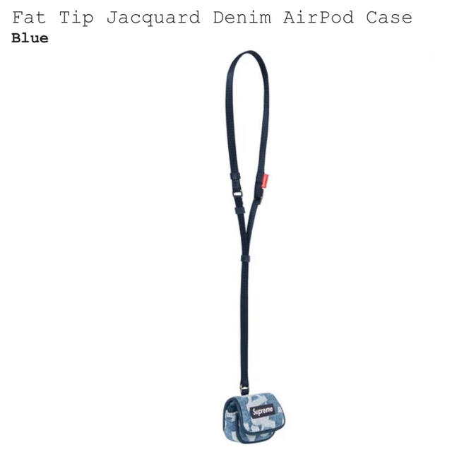 Sup Fat Tip Jacquard Denim AirPod Case