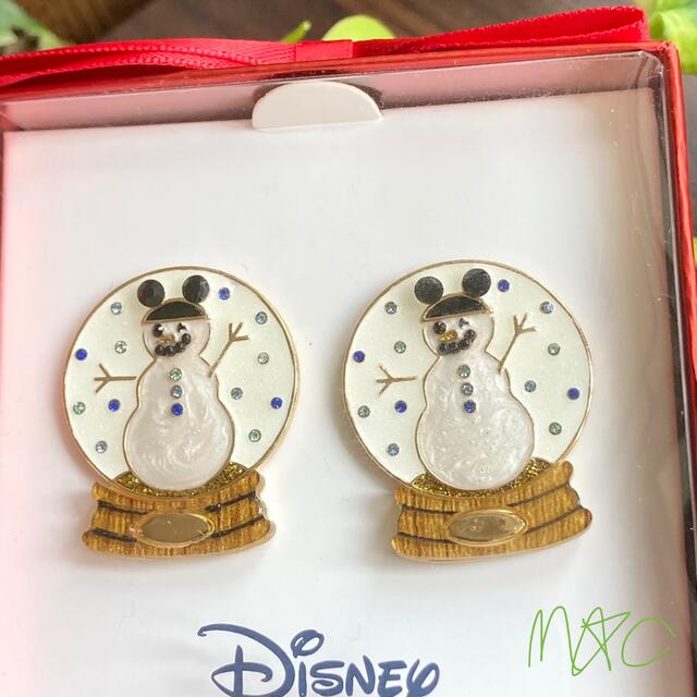 Baublebar Disney ホリデー スノーマン スノードーム ピアス