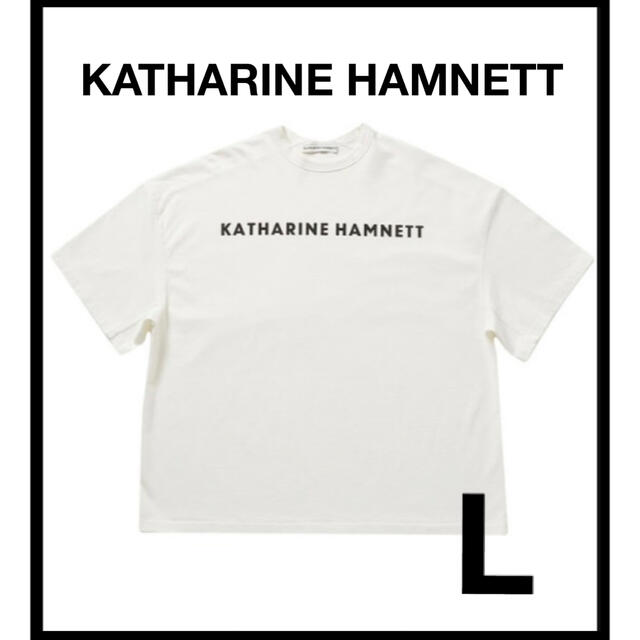 KATHARINE HAMNETT ORGANIC LOGO TEE サイズL御用達