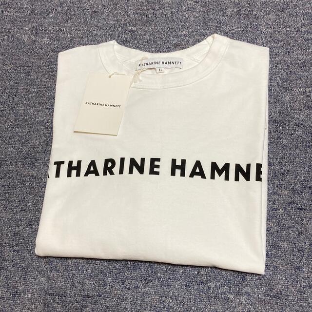 KATHARINE HAMNETT - KATHARINE HAMNETT ORGANIC LOGO TEE サイズLの