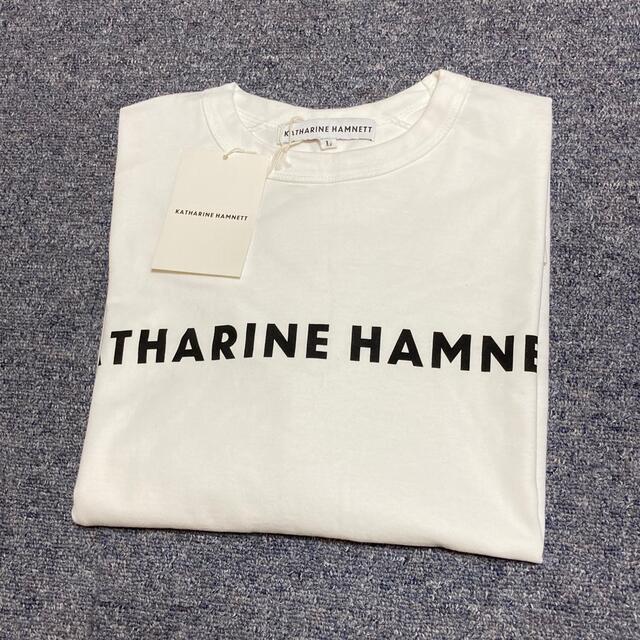 KATHARINE HAMNETT(キャサリンハムネット)のKATHARINE HAMNETT ORGANIC LOGO TEE サイズL メンズのトップス(Tシャツ/カットソー(半袖/袖なし))の商品写真