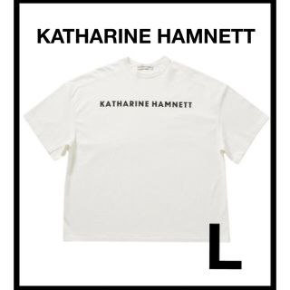 キャサリンハムネット(KATHARINE HAMNETT)のKATHARINE HAMNETT ORGANIC LOGO TEE サイズL(Tシャツ/カットソー(半袖/袖なし))