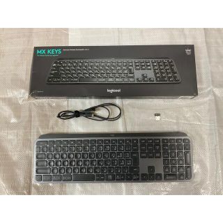 ロジクール　ワイヤレスキーボードKX 800MX KEYS充電式(PC周辺機器)