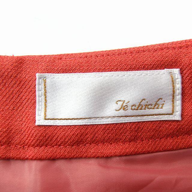 Techichi(テチチ)のテチチ Te chichi プリーツ スカート ミニ シンプル M オレンジ レディースのスカート(ミニスカート)の商品写真