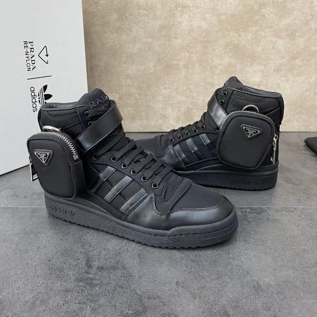 最終PRADA adidas RE-NYLON FORUM HI 23㎝-