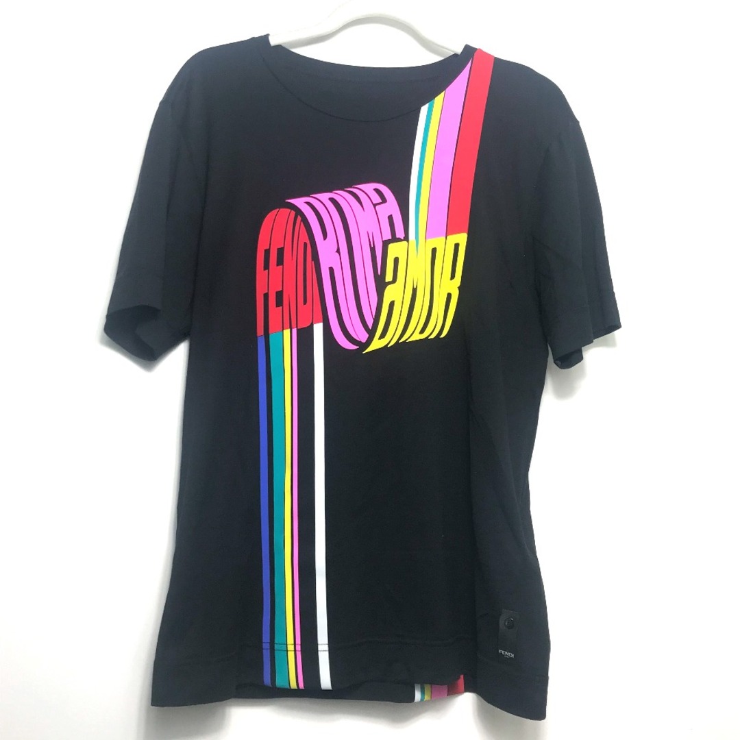 FENDI フェンディ　ブラックコットン Tシャツ