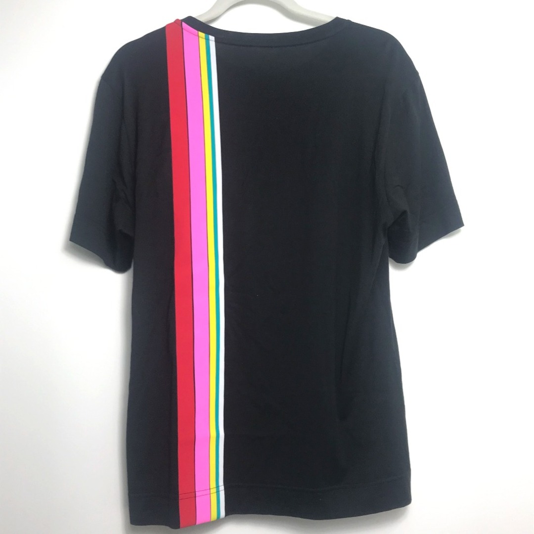 FENDI(フェンディ)のフェンディ FY0936 レインボー ロゴ 半袖Ｔシャツ コットン ブラック メンズのトップス(Tシャツ/カットソー(半袖/袖なし))の商品写真