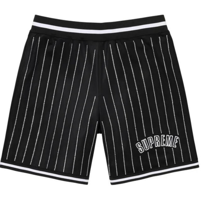 メンズRhinestone Stripe Basketball Short