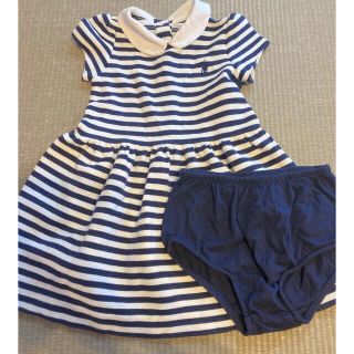 ラルフローレン(Ralph Lauren)のラルフローレン　女の子用　ワンピース　ボーダー　85cm(ワンピース)