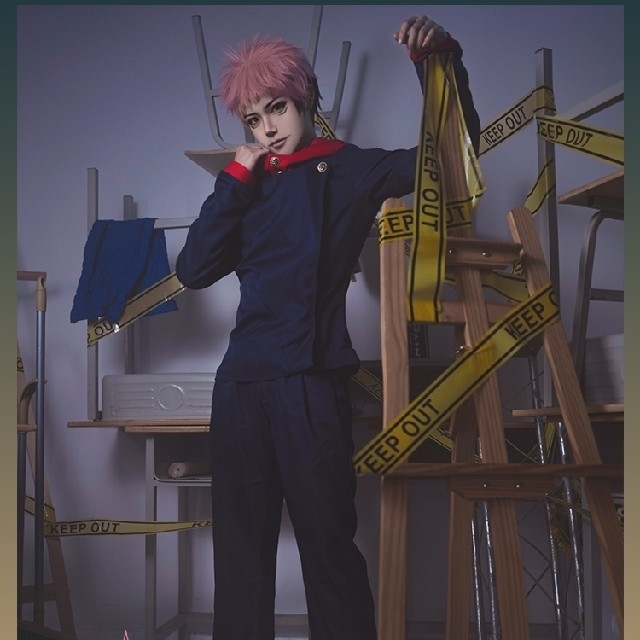 【Sサイズ】 呪術廻戦 虎杖悠二 コスプレ 衣装 呪術高専 制服 アニメ