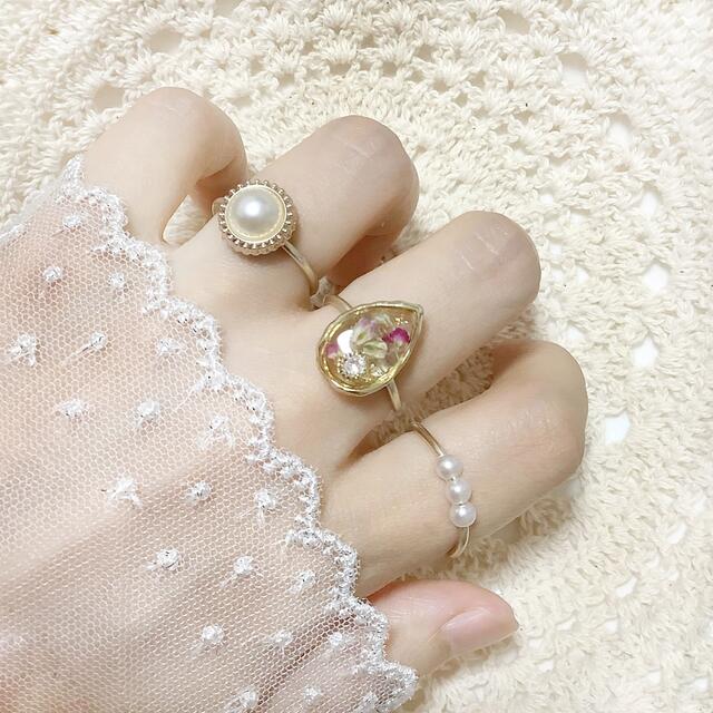 ワイヤーリング【002】 ハンドメイドのアクセサリー(リング)の商品写真