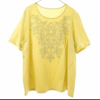 ヒロコビス(HIROKO BIS)のHIROKO BIS カットエンブロイダリープルオーバー　size11(Tシャツ(半袖/袖なし))