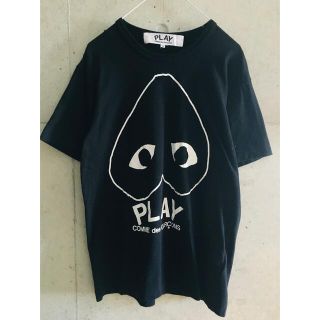 コムデギャルソン(COMME des GARCONS)の【★希少★正規品★メンズM★】プレイコムデギャルソン 逆さハート ロゴ Tシャツ(Tシャツ/カットソー(半袖/袖なし))