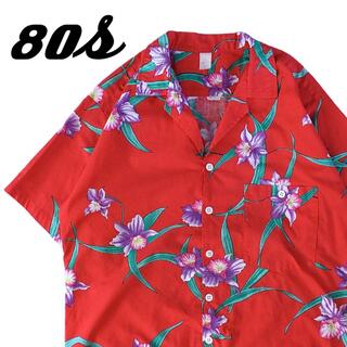 ワコマリア(WACKO MARIA)の80s vintage ハワイアンシャツ アロハシャツ 開襟 花柄 トロピカル柄(シャツ)