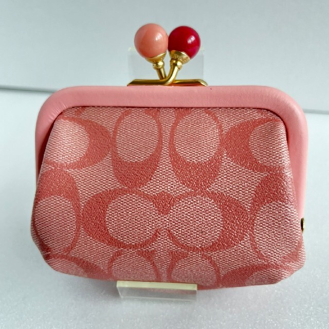 買取 COACH コーチ 財布 ノラキスロック コインケース ピンク かわいい