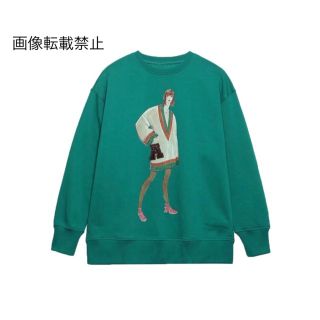 🐬6月新作💙8243◇green ガールデザイン トレーナー スウェット(トレーナー/スウェット)