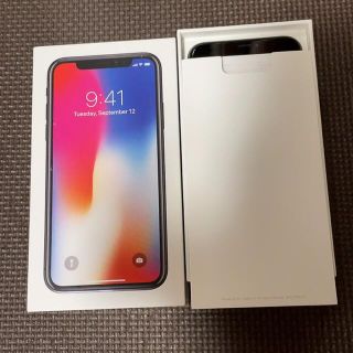 アイフォーン(iPhone)のiphonex スペースグレー　64G(スマートフォン本体)