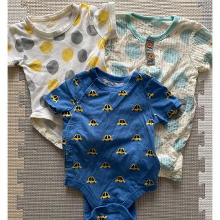 ベビーギャップ(babyGAP)のbabyGAP他 ロンパース 3枚 60〜70 3〜6M (ロンパース)