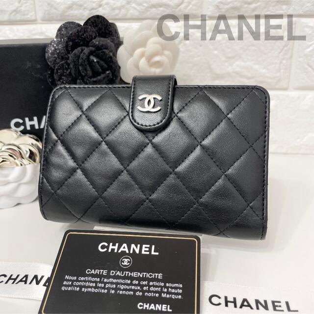 CHANEL✨シャネル✨財布✨マトラッセ✨コンパクトウォレット✨ラウンドジップ