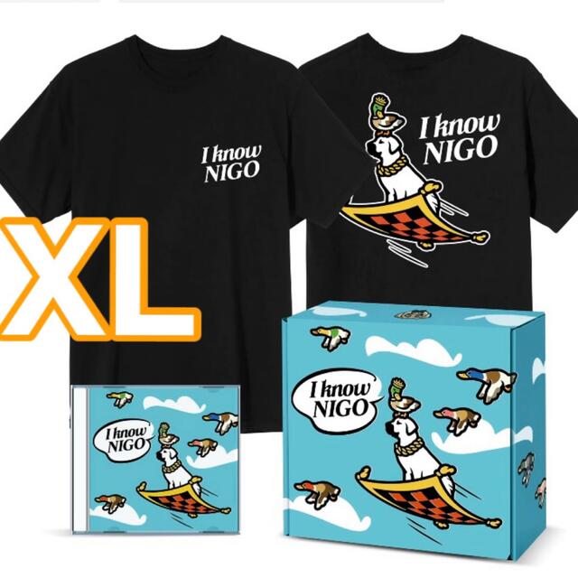 HUMAN MADE(ヒューマンメイド)のXL 希少 I Know NIGO TEE CD BOX Tシャツ 海外限定 メンズのトップス(Tシャツ/カットソー(半袖/袖なし))の商品写真