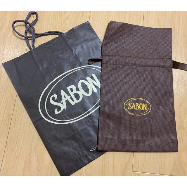 SABON(サボン)のmo_a様7/3★サボンSABONギフト紙袋ショッパー黒プレゼント大サイズ中包装 レディースのバッグ(ショップ袋)の商品写真