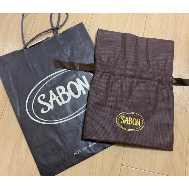 SABON(サボン)のmo_a様7/3★サボンSABONギフト紙袋ショッパー黒プレゼント大サイズ中包装 レディースのバッグ(ショップ袋)の商品写真