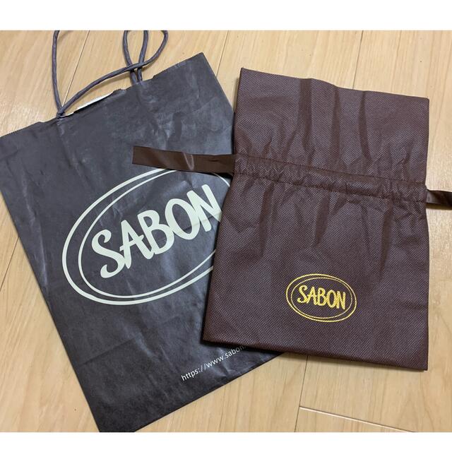 SABON(サボン)のmo_a様7/3★サボンSABONギフト紙袋ショッパー黒プレゼント大サイズ中包装 レディースのバッグ(ショップ袋)の商品写真