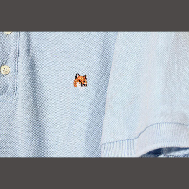 MAISON KITSUNE'(メゾンキツネ)のメゾンキツネ FOX フォックスヘッド 鹿の子 半袖 ポロシャツ M/◆☆ レディースのトップス(ポロシャツ)の商品写真