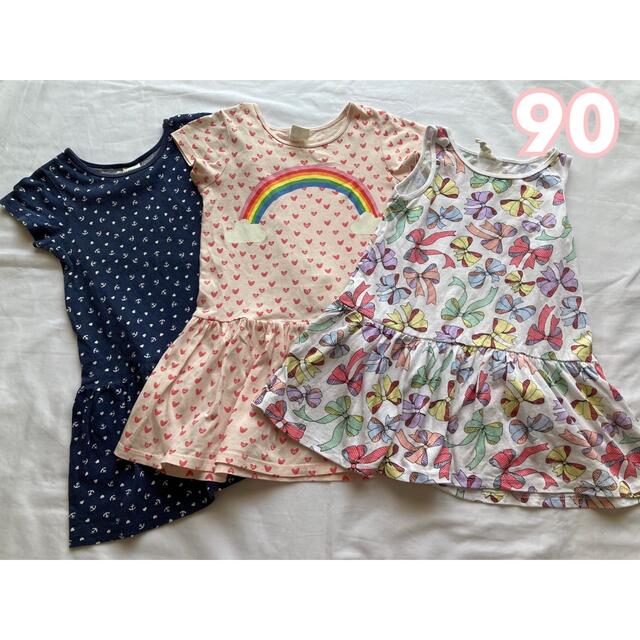 HM - HM 半袖 ワンピース 90サイズ 3枚セット 女の子 ピンク ネイビーの通販 by ネルソン's shop|エイチアンドエムならラクマ