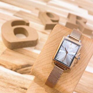 テッドベイカー(TED BAKER)の新品 未使用【テッドベーカー】TED BAKER スクエア腕時計 ピンクゴールド(腕時計)