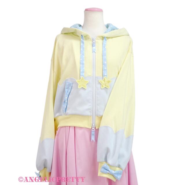 Angelic Pretty(アンジェリックプリティー)のスカラップカラフルStarパーカ レディースのトップス(パーカー)の商品写真