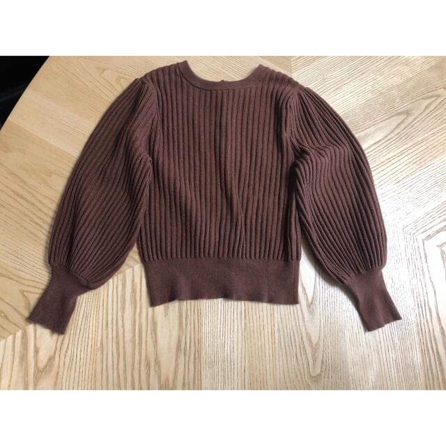 Ameri VINTAGE(アメリヴィンテージ)のRETRO PUFF MINI KNIT レディースのトップス(カーディガン)の商品写真