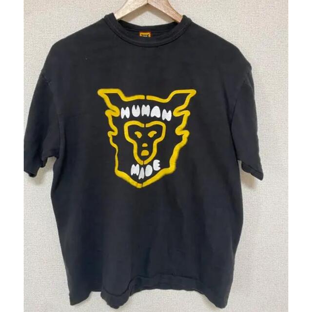 HUMAN MADE(ヒューマンメイド)の【送料込】human made フェイスロゴ　Tシャツ　黒　XL メンズのトップス(Tシャツ/カットソー(半袖/袖なし))の商品写真