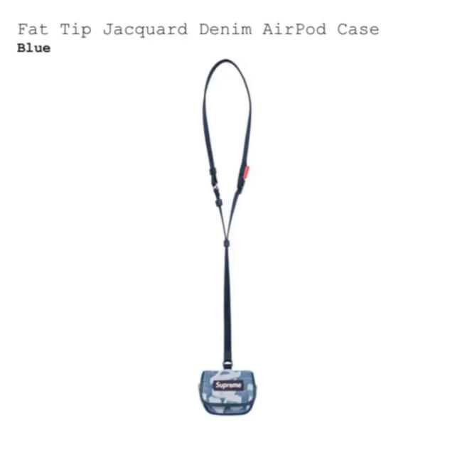 Supreme Fat Tip Denim Airpod blue | implantesjandira.com.br