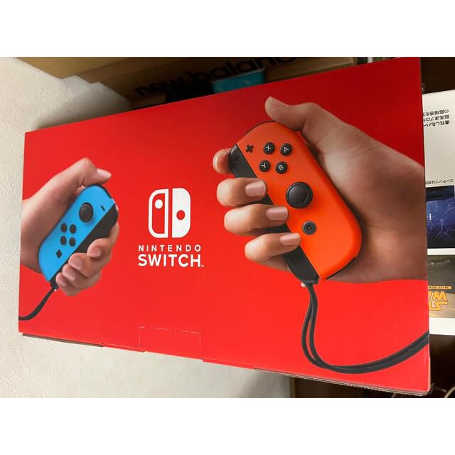 Nintendo Switch(ニンテンドースイッチ)の任天堂Switch Joy-Con(L) ネオンブルー/(R) ネオンレッド エンタメ/ホビーのゲームソフト/ゲーム機本体(携帯用ゲーム機本体)の商品写真