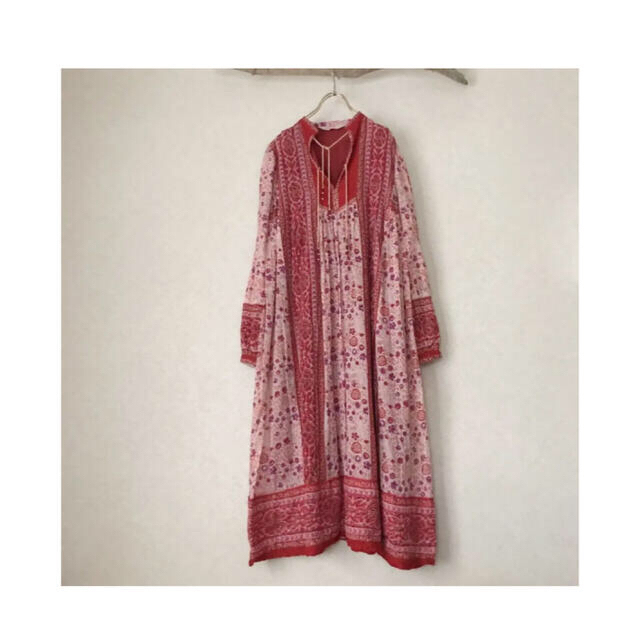 Freada インド綿キルティングワンピース vintageワンピース-