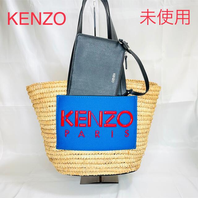 未使用 KENZO ケンゾー かごバッグ ストローバッグ トートバッグ