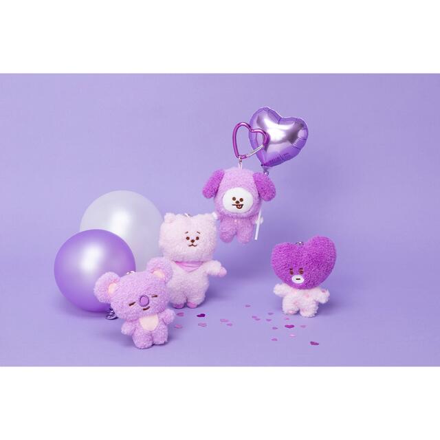 BT21(ビーティーイシビル)のBT21 マスコット　パープル　RJ エンタメ/ホビーのおもちゃ/ぬいぐるみ(キャラクターグッズ)の商品写真