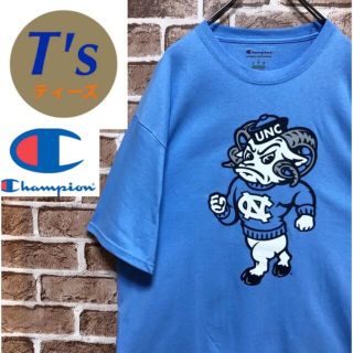 チャンピオン(Champion)の海外限定 チャンピオン NCAAカロライナ大学 ラメセス UNC Tシャツ 新品(Tシャツ/カットソー(半袖/袖なし))