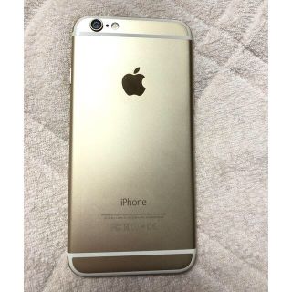 アイフォーン(iPhone)の美品　iPhone 6 Gold 16 GB au (スマートフォン本体)