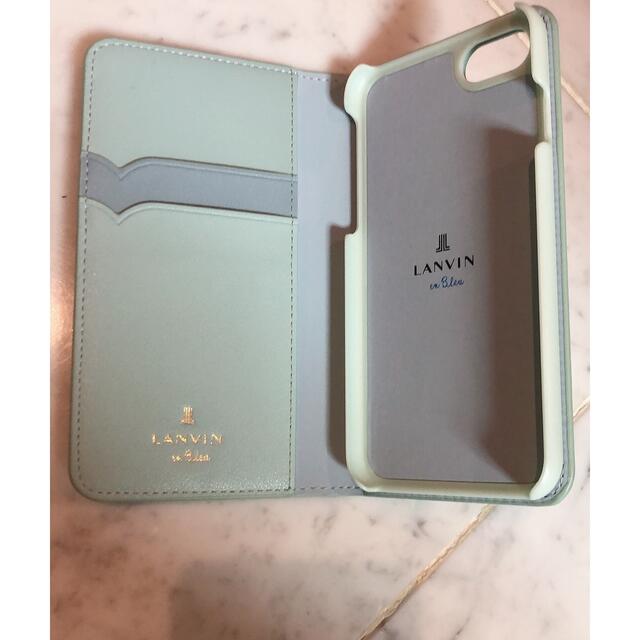 LANVIN en Bleu(ランバンオンブルー)のはすも様専用　ランバン iPhoneケース 手帳 iPhone SE、8 スマホ/家電/カメラのスマホアクセサリー(iPhoneケース)の商品写真