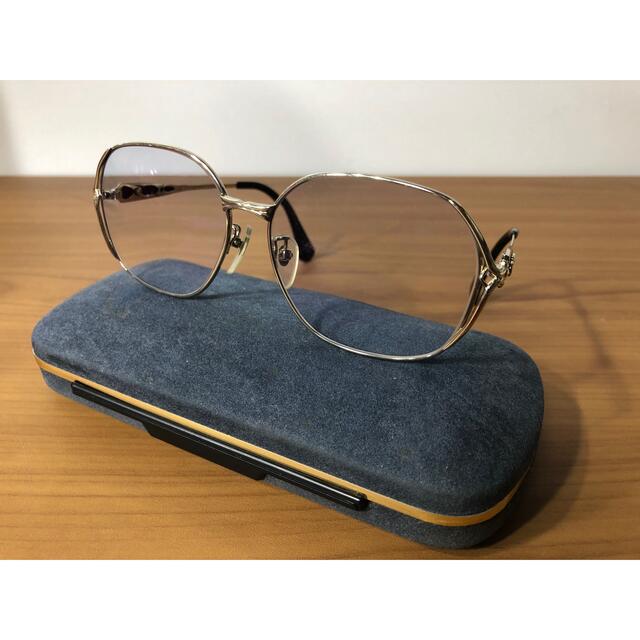 新品 眼鏡 メガネ azzurro oro K14WG 高級 England 度あり サングラス+