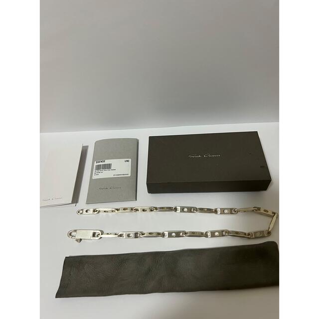 RICK OWENS  CHAIN NECKLACE SILVER